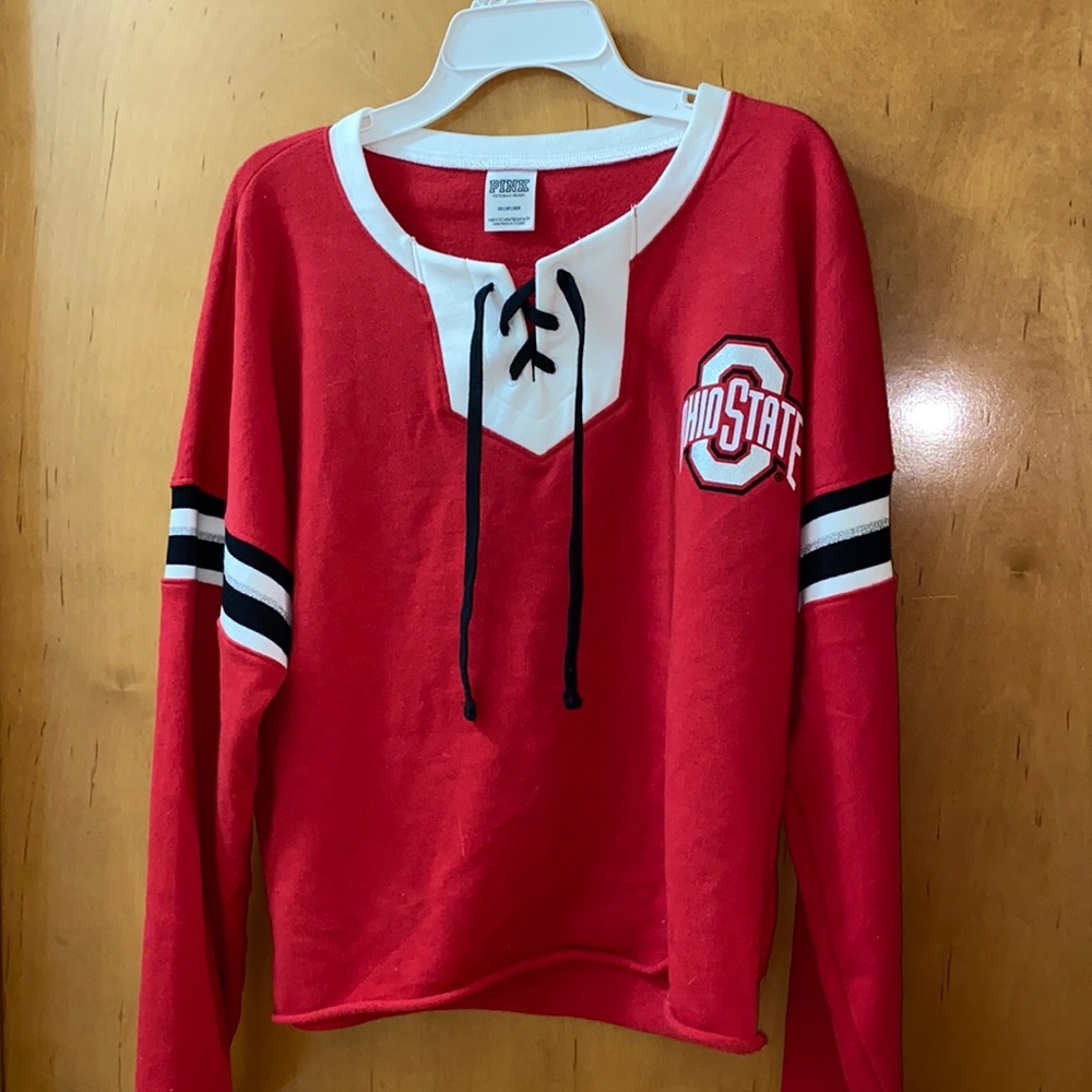 Pink Ohio state sweatshirt